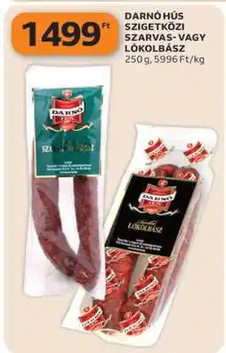 Auchan Darnó Hús Szigetközi Szarvas- vagy Lókolbász ajánlat