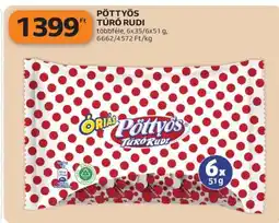 Auchan PÖTTYÖS Túró Rudi ajánlat