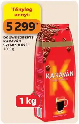 Auchan DOUWE EGBERTS KARAVÁN SZEMES KÁVÉ ajánlat