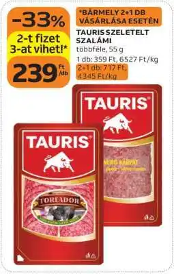 Auchan TAURIS SZELETELT SZALÁMI ajánlat
