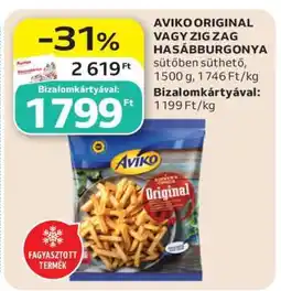 Auchan AVIKO Original vagy Zig Zag hasábburgonya ajánlat