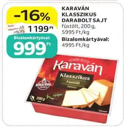 Auchan KARAVÁN KLASSZIKUS DARABOLT SAJT ajánlat