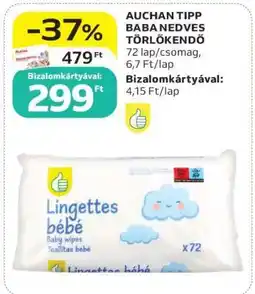 Auchan Auchan Tipp Baba Nedves Törlőkendő ajánlat