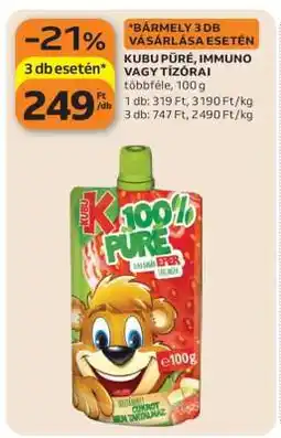 Auchan KUBU PŰRÉ, IMMUNO VAGY TÍZÓRAI ajánlat