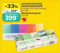 Auchan AUCHAN KEDVENC PAPÍR ZSEBKENDŐ ajánlat