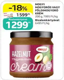 Auchan Mogyi Mogyorós vagy Földimogyoró Krém ajánlat