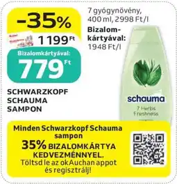 Auchan Schwarzkopf Schauma Sampon ajánlat