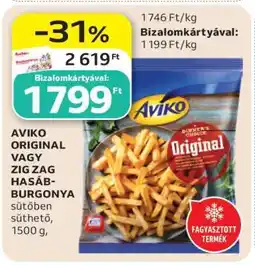 Auchan AVIKO Original vagy Zig Zag hasábburgonya ajánlat