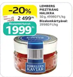 Auchan LEMBERG PISZTRÁNG HALIKRA ajánlat