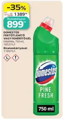 Auchan DOMESTOS FERTŐTLENÍTŐ VAGY FEHÉRÍTŐ GÉL ajánlat