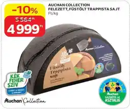 Auchan Auchan Collection Felezett, Füstölt Trappista Sajt ajánlat