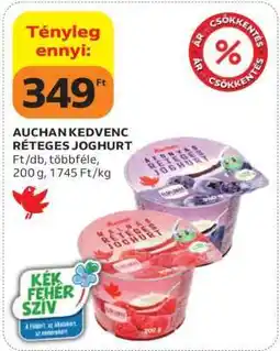 Auchan AUCHAN KEDVENC RÉTEGES JOGHURT ajánlat
