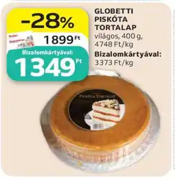 Auchan GLOBETTI PISKÓTA TORTALAP ajánlat