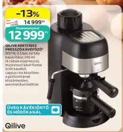 Auchan QILIVE 600153053 PRESSZÓ KÁVÉFŐZŐ ajánlat