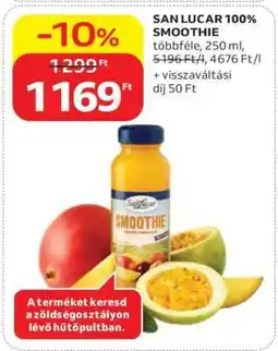 Auchan SAN LUCAR 100% SMOOTHIE ajánlat
