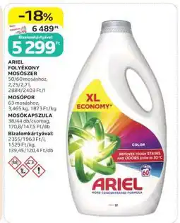 Auchan ARIEL Folyékony mosószer ajánlat