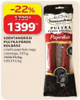 Auchan SZENTANDRÁSI PULYKA PÁROS KOLBÁSZ ajánlat