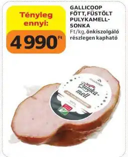 Auchan GALLICOOP FŐTT, FÜSTÖLT PULYKAMELL-SONKA ajánlat