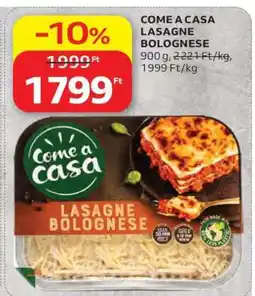 Auchan Come a Casa Lasagne Bolognese ajánlat