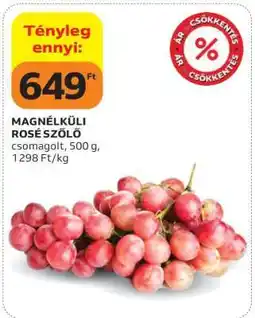 Auchan Magnélküli Rosé Szőlő ajánlat