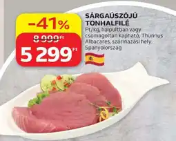 Auchan Sárgaúszójú tonhalfilé ajánlat