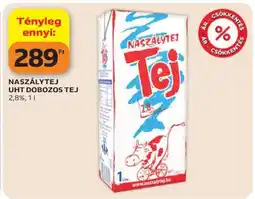 Auchan NASZÁLYTEJ UHT DOBOZOS TEJ ajánlat