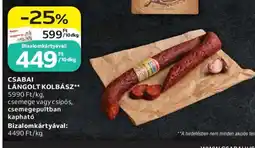 Auchan CSABAI Lángolt kolbász ajánlat