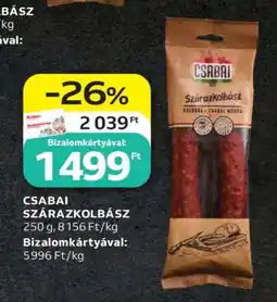 Auchan CSABAI SZÁRAZKOLBÁSZ ajánlat