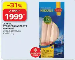 Auchan CLASSIC GYORSFAGYASZTOTT HEKKFILÉ ajánlat