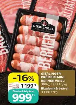 Auchan Gierlinger Prémium Mini Berner Virsli ajánlat
