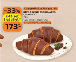 Auchan Duplaszínű Csokoládés Croissant ajánlat