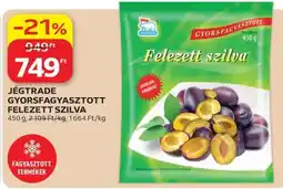 Auchan JÉGTRADE GYORSFAGYASZTOTT FELEZETT SZILVA ajánlat