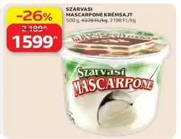 Auchan Szarvasi Mascarpone Krémsajt ajánlat