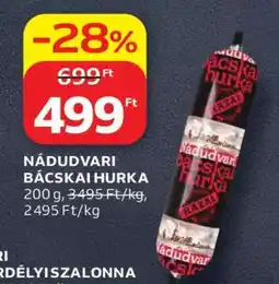 Auchan Nádudvari Bácskai Hurka ajánlat