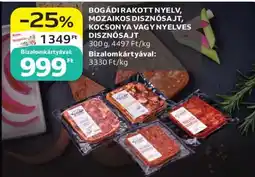 Auchan BOGÁDI RAKOTT NYELV, MOZAIKOS DISZNÓSAJT, KOCSONYA VAGY NYELVES DISZNÓSAJT ajánlat