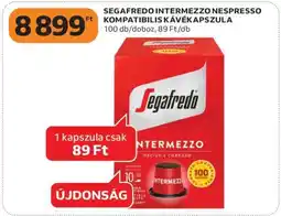 Auchan SEGAFREDO INTERMEZZO NESPRESSO KOMPATIBILIS KÁVÉKAPSZULA ajánlat