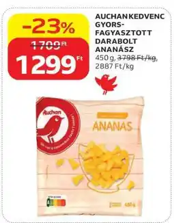 Auchan AUCHAN KEDVENC GYORSFAGYASZTOTT, DARABOLT ANANÁSZ ajánlat
