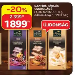 Auchan Szamos táblás csokoládé ajánlat
