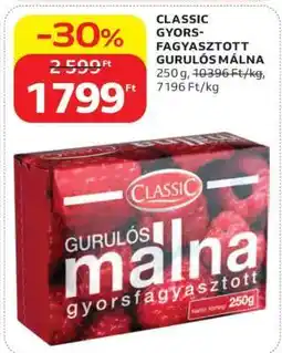Auchan CLASSIC GYORSFAGYASZTOTT GURULÓS MÁLNA ajánlat