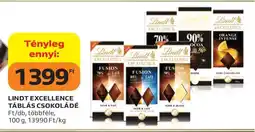 Auchan Lindt Excellence táblás csokoládé ajánlat