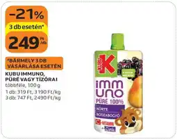 Auchan KUBU Immuno, püré vagy tízórai ajánlat