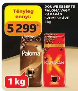 Auchan DOUWE EGBERTS PALOMA VAGY KARAVÁN SZEMES KÁVÉ ajánlat