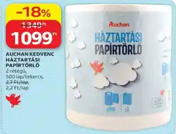 Auchan AUCHAN KEDVENC HÁZTARTÁSI PAPÍRTÖRLŐ ajánlat