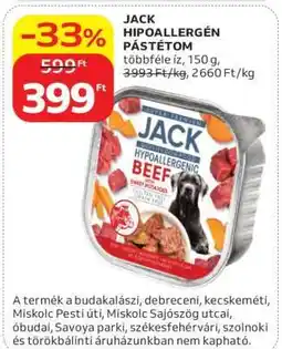 Auchan JACK HIPOALLERGÉN PÁSTÉTOM ajánlat