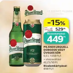Auchan Pilsner Urquell Dobozos vagy Üveges Sör ajánlat