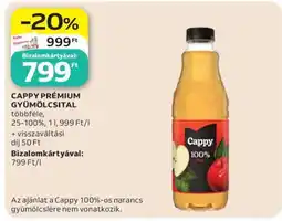 Auchan Cappy Prémium Gyümölcsital ajánlat
