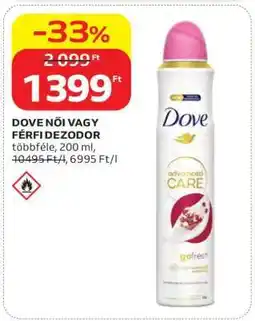 Auchan DOVE NŐI VAGY FÉRFI DEZODOR ajánlat