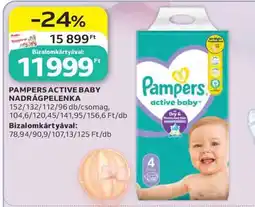 Auchan Pampers Active Baby Nadrágpelenka ajánlat
