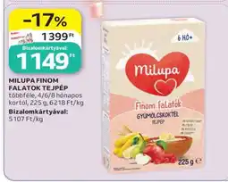 Auchan Milupa Finom Falatok Tejpép ajánlat
