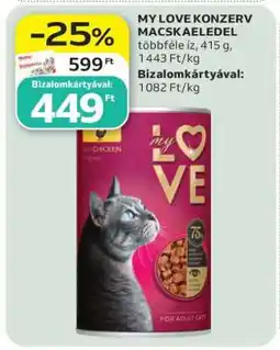 Auchan My Love konzerv macskaeledel ajánlat